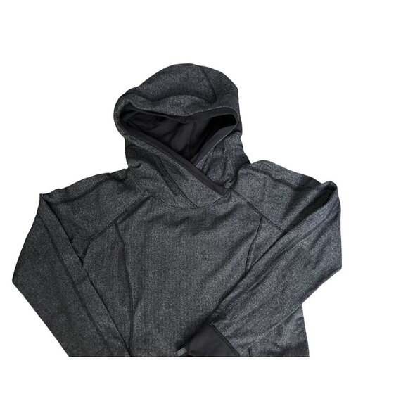 Lululemon Think Fast Hoodie Heather Gray Stretch Athletic Size Med - Picture 12 of 14